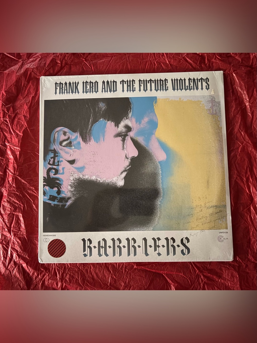 Frank Iero from MCR And The Future Violents Barriers Red/Black Marble Vinyl 2x12